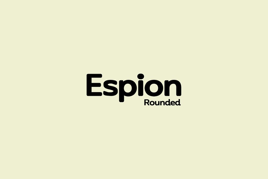 Font Espion Rounded